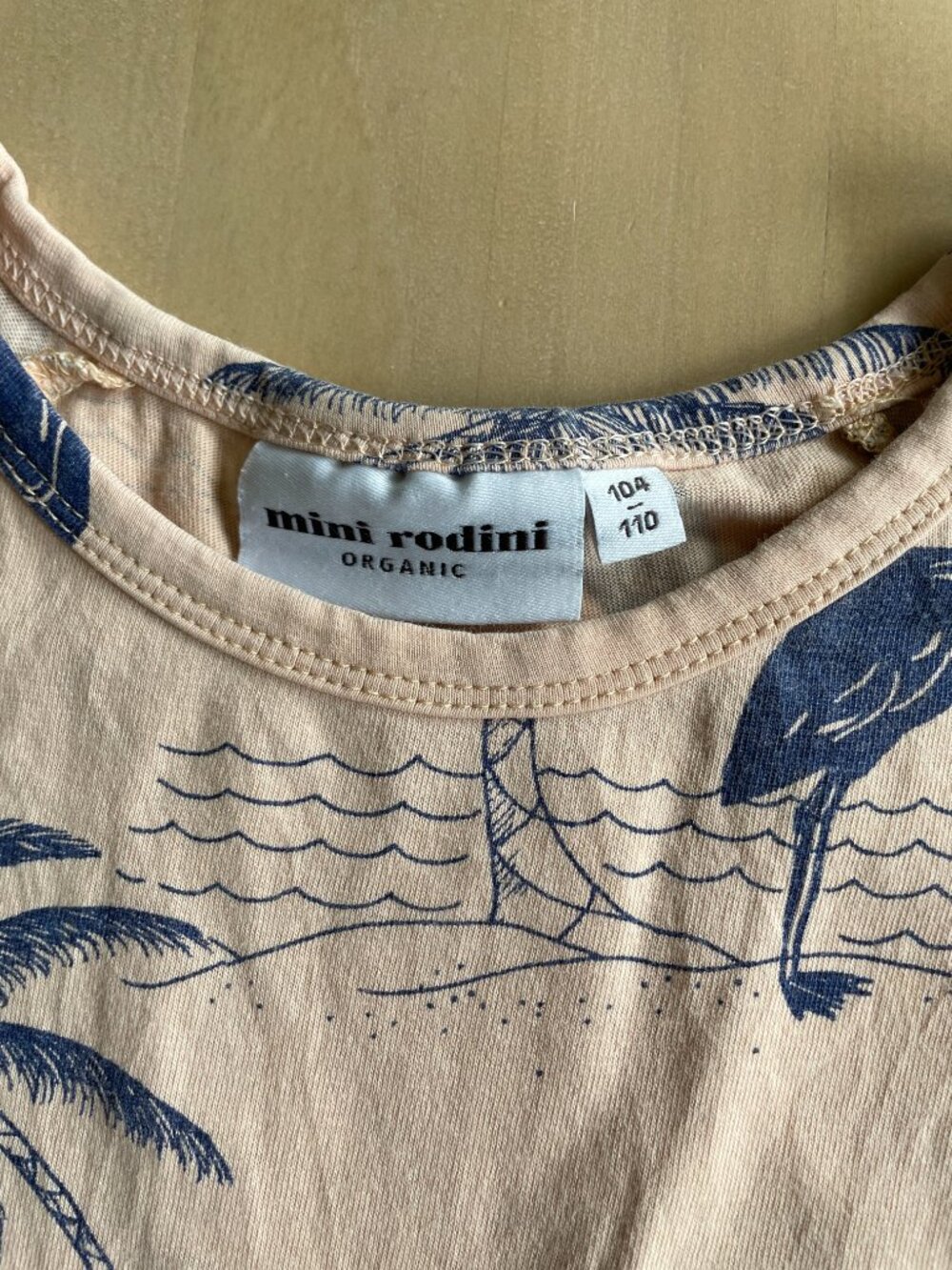 Mini Rodini 100% Organic Cotton‎ Tropical Bird Dress Coverup - Size 3-5 Years - Picture 6 of 9